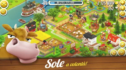Scena di un gioco di fattoria con campi baciati dal sole